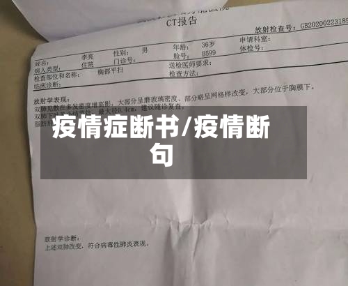 疫情症断书/疫情断句