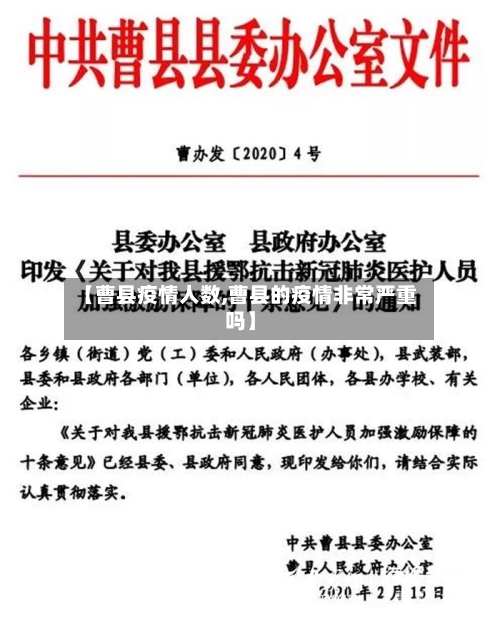 【曹县疫情人数,曹县的疫情非常严重吗】-第2张图片