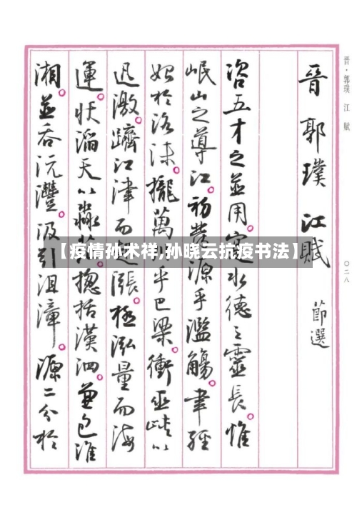 【疫情孙术祥,孙晓云抗疫书法】-第2张图片