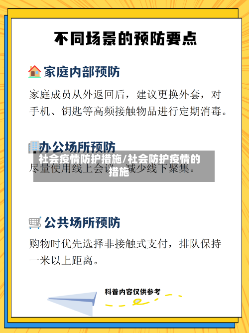 社会疫情防护措施/社会防护疫情的措施