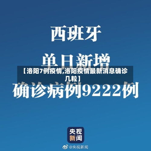 【洛阳7例疫情,洛阳疫情最新消息确诊几粒】