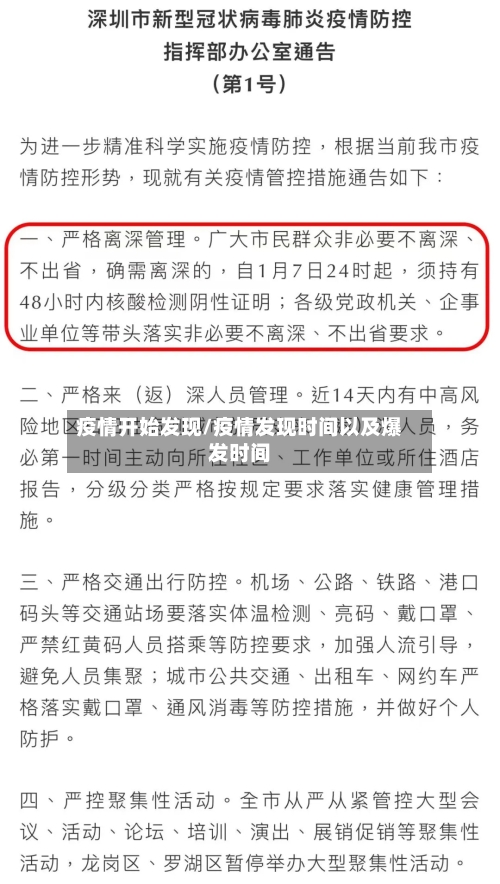 疫情开始发现/疫情发现时间以及爆发时间-第3张图片