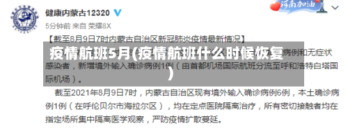 疫情航班5月(疫情航班什么时候恢复)