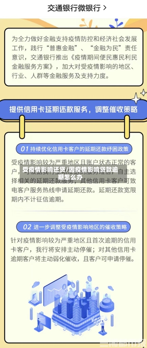 受疫情影响还贷/因疫情影响贷款逾期怎么办