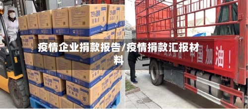 疫情企业捐款报告/疫情捐款汇报材料-第2张图片