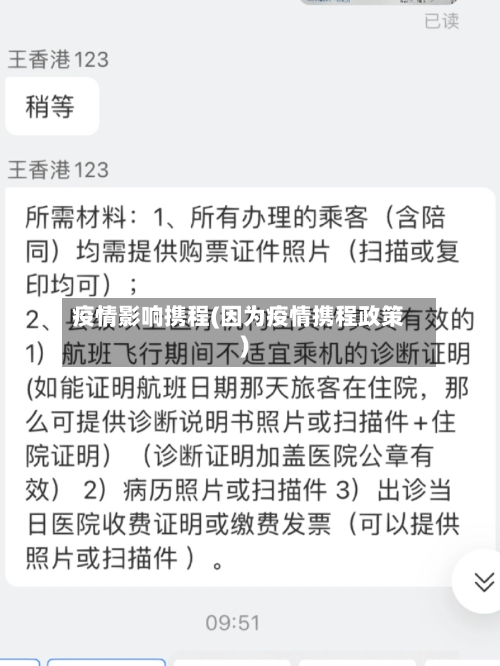 疫情影响携程(因为疫情携程政策)-第2张图片