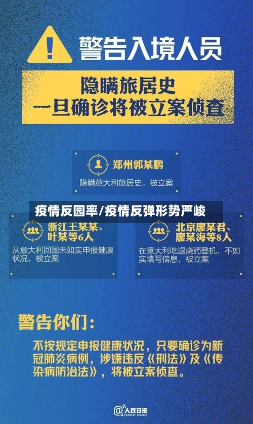 疫情反园率/疫情反弹形势严峻