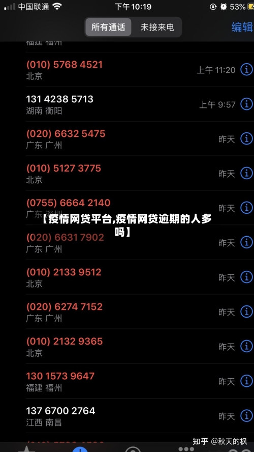 【疫情网贷平台,疫情网贷逾期的人多吗】