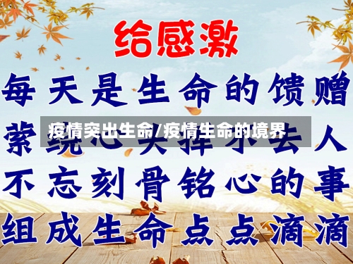 疫情突出生命/疫情生命的境界