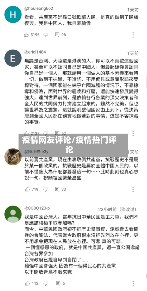 疫情网友评论/疫情热门评论