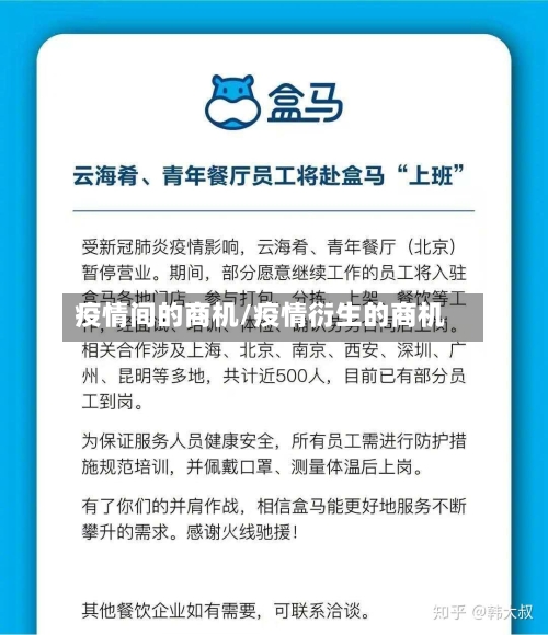 疫情间的商机/疫情衍生的商机-第2张图片