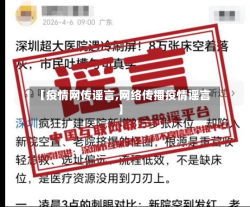 【疫情网传谣言,网络传播疫情谣言】
