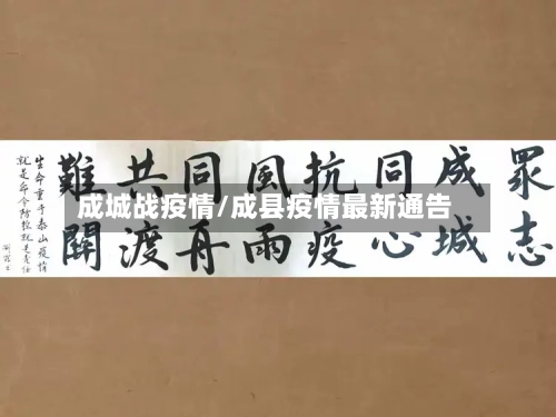 成城战疫情/成县疫情最新通告