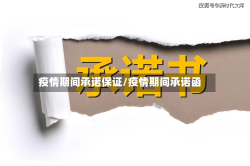 疫情期间承诺保证/疫情期间承诺函