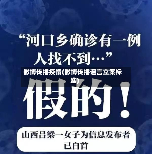 微博传播疫情(微博传播谣言立案标准)