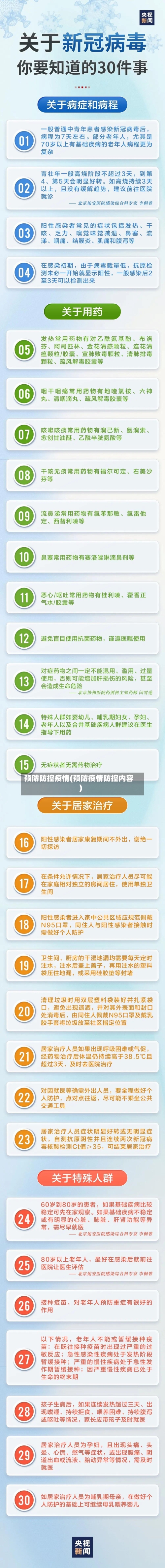 预防防控疫情(预防疫情防控内容)