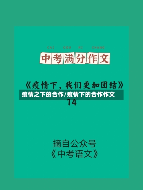 疫情之下的合作/疫情下的合作作文
