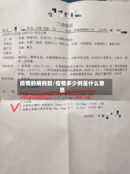 疫情的病例数/疫情多少例是什么意思-第2张图片