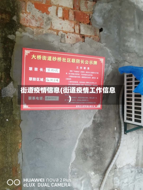 街道疫情信息(街道疫情工作信息)