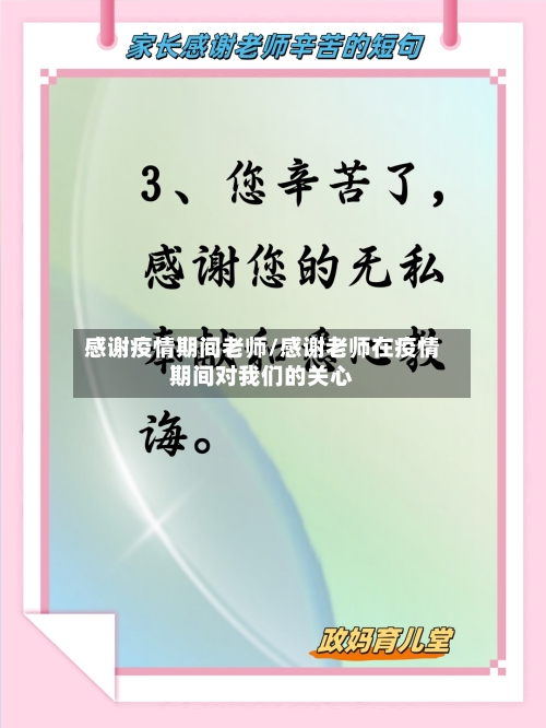 感谢疫情期间老师/感谢老师在疫情期间对我们的关心-第2张图片