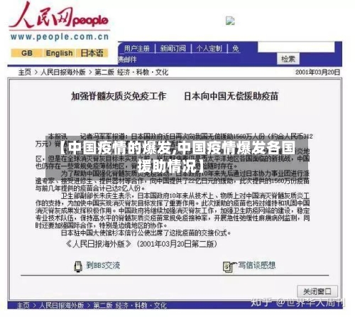 【中国疫情的爆发,中国疫情爆发各国援助情况】-第2张图片